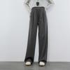 Sancai 2025 Autumn High-Waist Air Layer Wide-Leg Casual Pants