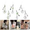 Delicate Phone Charm Keychain Fashionable Keyring Beaded Bag Pendant for Women and Girls Carry Luck and Happiness