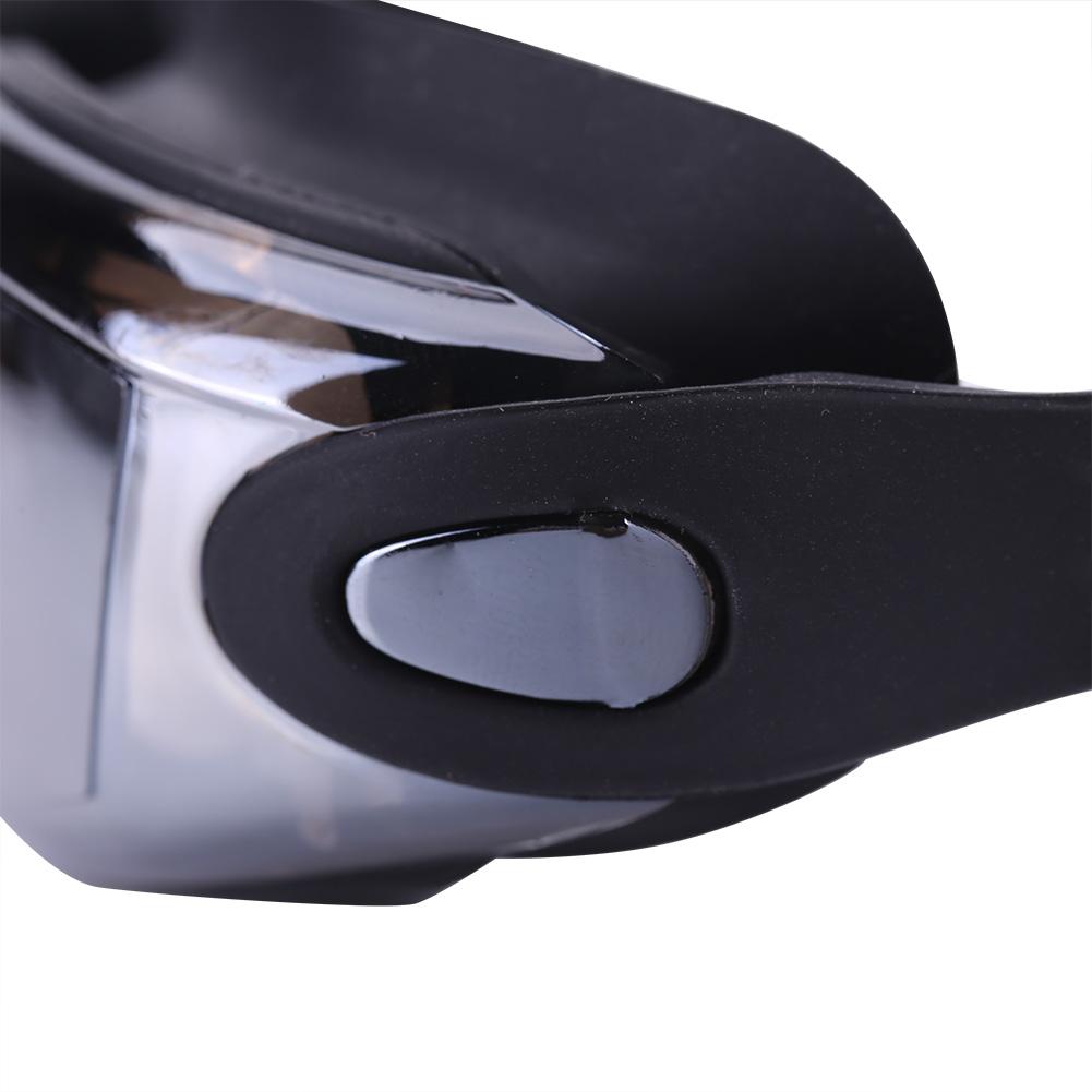 New Fashion Adjustable Waterproof Anti Fog Swimming Goggles with Ear Plugs (Black)