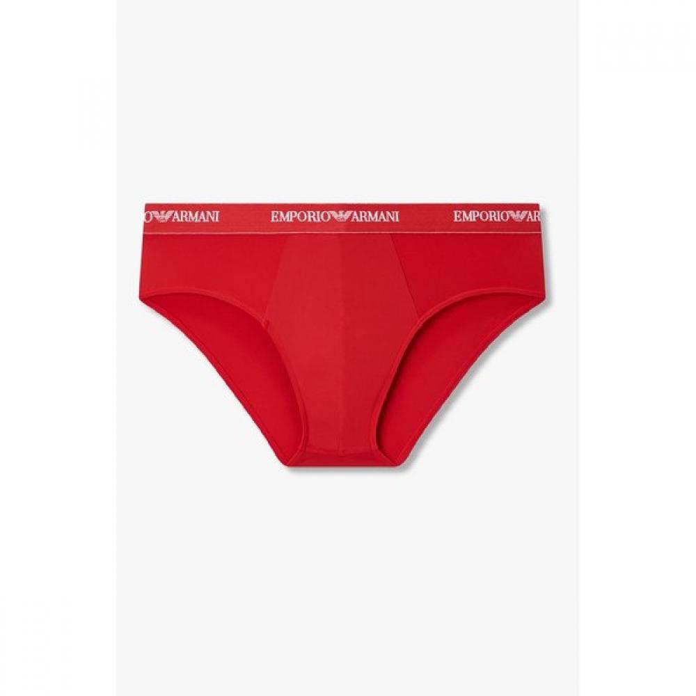 Emporio Armani Мужские эластичные боксеры из смесовой нейлоновой ткани 0816311023