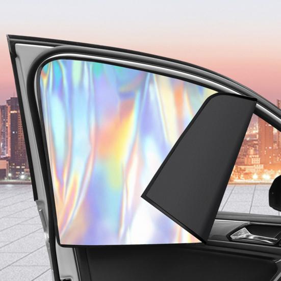 1/4 шт. солнцезащитные шторы на окна автомобиля, магнитные детские шторы на заднее окно для защиты от ультрафиолета, дышащая сетка, солнцезащитные шторы, складные шторы для большинства транспортных средств