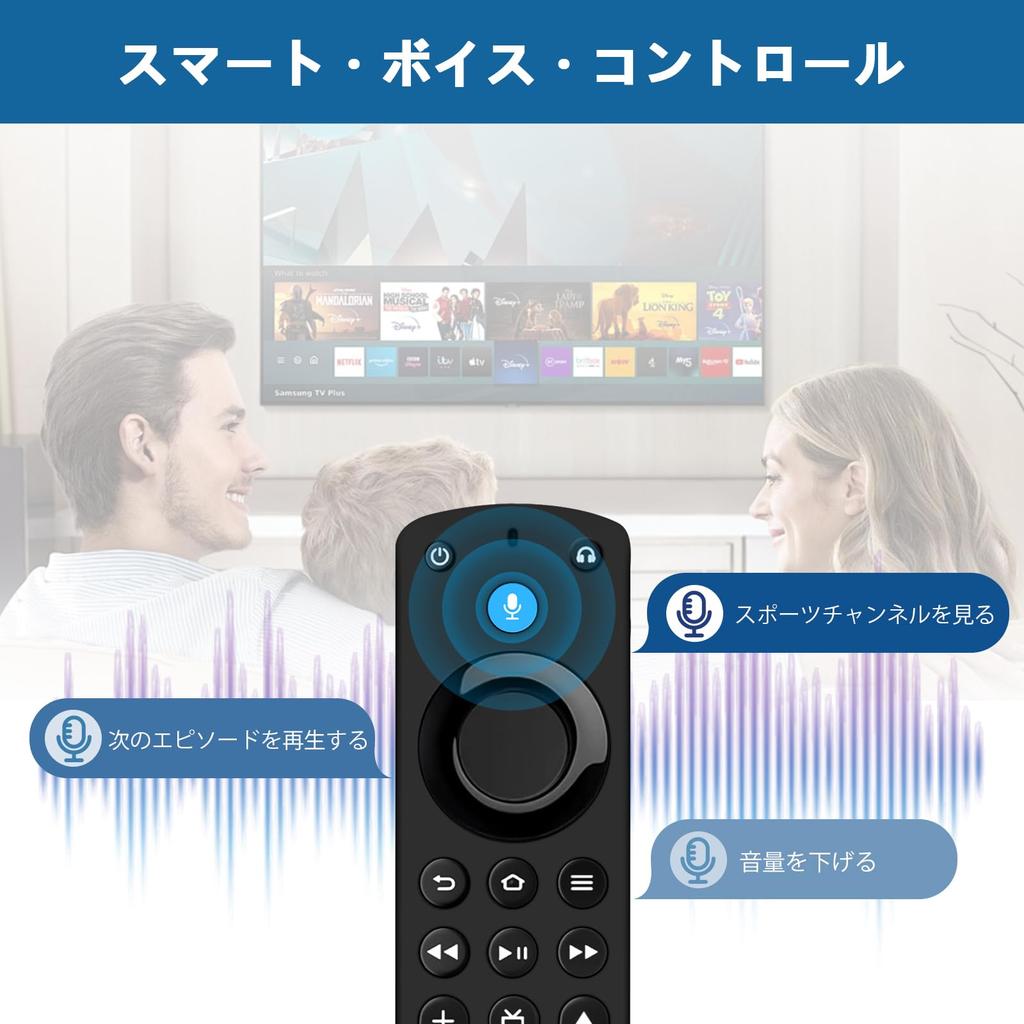 Сменный пульт дистанционного управления для телевизора TV Cube и сменный пульт дистанционного управления с голосовым управлением для Smart TV Stick/TV Insignia/Toshiba/Pioneer/AMZ