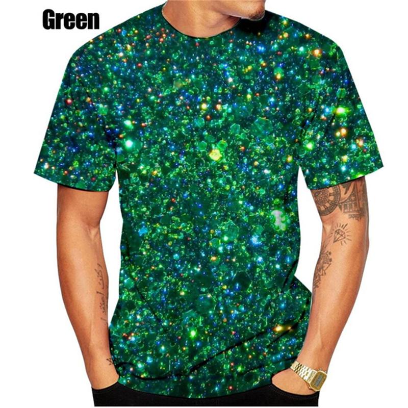 Nerw Dazzling 3D Printed Mens Graphic Tshirts Women Party Funny Gold Hypnotic Graphic Tshirt Kids O Neck Short Sleeve Top Tees