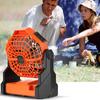 USB Rechargeable Camping Fan Portable Air Circulators Wireless Fans 270 ° Head Rotation Tent Fan with Hook