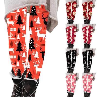 Женская мода, эластичные брюки с принтом на Хэллоуин, повседневные домашние брюки для сна