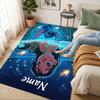 Custom Name Stitch Fun Living Room Non-Slip Area Rug Soft Carpet for Bedroom Kids Playroom Sofa Office Home Decor Doormat