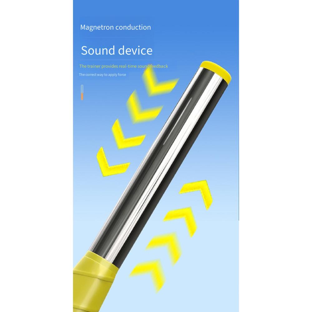 Badminton Swing Trainer for Whip Force Practice, Sound Making Adjustable Tension Training Tool for Forehand Backhand Smash & Clear Shots