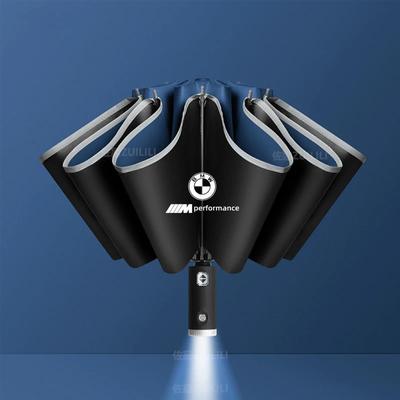 Автомобильный светодиодный зонт с автоматическим складыванием, ветрозащитный, солнцезащитный для BMW M Motorsport X1 X3 X4 X5 E39 E46 E60 E90 F10 F20 F30 G20 G30