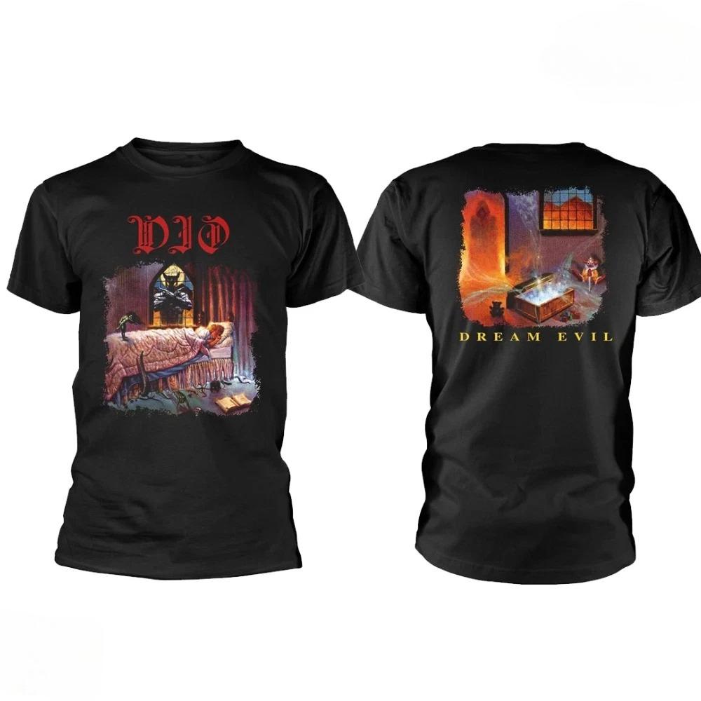 Vintage Styles Dio Unisex T-shirt Dream Evil Pure Cottons High-end Luxury Unisex Style