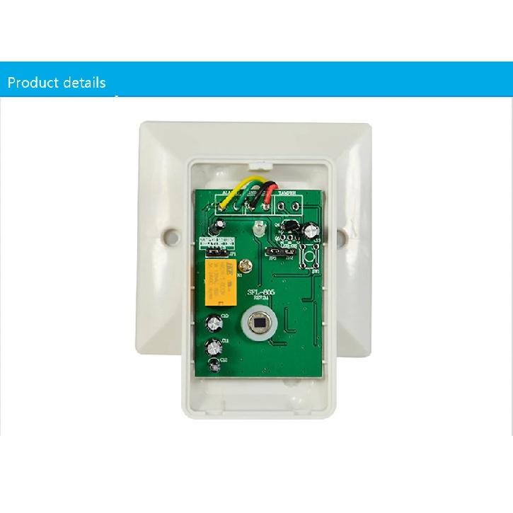 1Pcs Indoor Wired PIR Motion Sensor Anti theft Burglar Intruder Infrared Detector Alarm Relay Output NC/NO With 86mm Holder