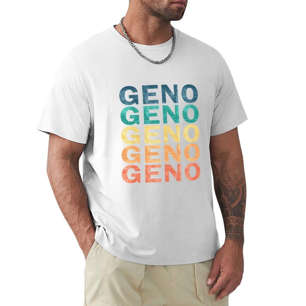 Футболка с именем Geno Geno Винтажная Ретро Подарок с именем Geno Футболка хиппи Одежда смешная футболка хлопковая футболка мужская