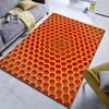 3D Hexagonal Honeycomb Pattern Carpet for Bedroom Living Room Bedside Sofa Floor Mat Modern Home Decor Area Rug for Gifts