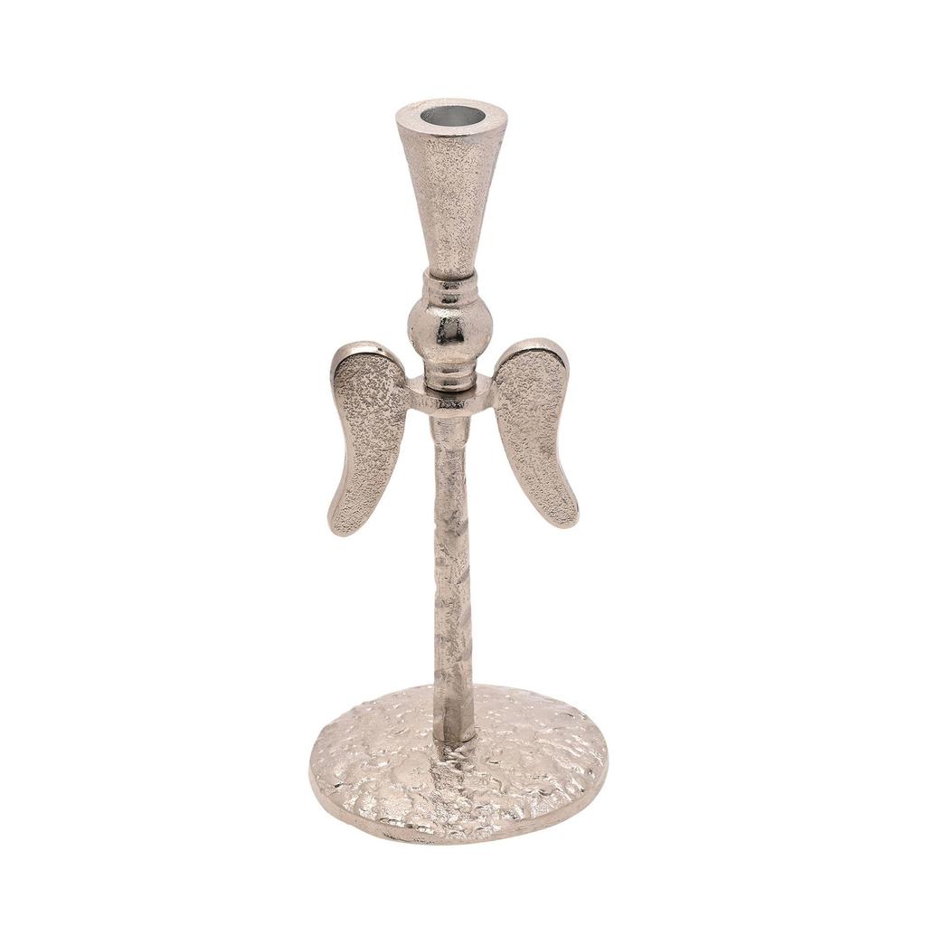25cm Metal Candle Holder with Angel Wings
