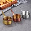 Stainless Steel Sauce Cup with Handle Mini Sauce Pan Measuring Cup Seasoning Bowl  For Kitchen
