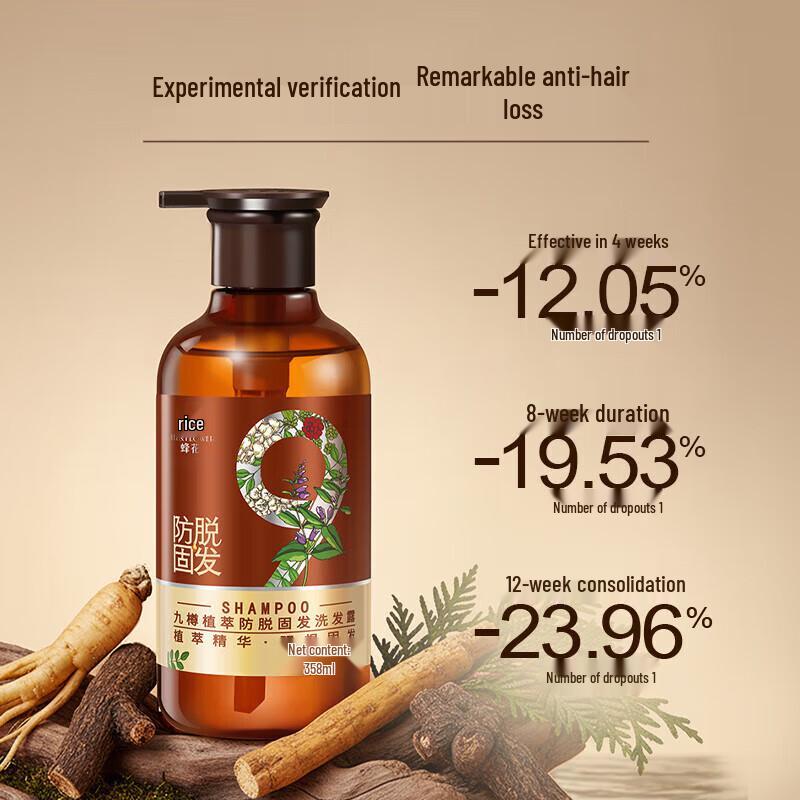 Bee & Flower Nine Herbs Hair Strengthening Shampoo & Conditioner Set