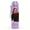 1PC Retro Rock Female Singer Portrait Print 750ml Portable Sports Water Bottle Leakproof Gym Outdoor Travel Drink Cup