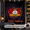 TapestryBayer Leverkusen Football Custom Name Text Personalized Wall Hanging Tapestry Home Wall Decor
