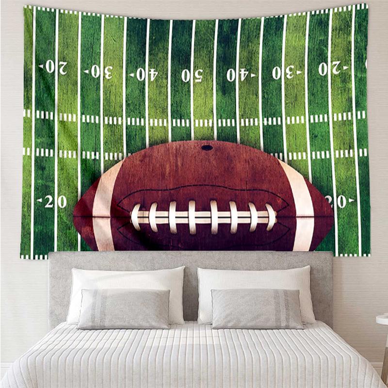 American-football Print Tapestry, Backdrop, Easy Setup, Ideal for Bedroom, Office & Living Room, with Aesthetic Wall Hanging Decor.