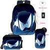 Мальчики Девочки Рюкзак NINJA KIDZ Школьный USB Сумка для книг Рюкзак Ninja Kidz Сумка через плечо Пенал Набор из 3 предметов Школьные сумки Лучший подарок