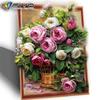 Алмазная картина Пион, полная дрель, квадратная, Новое поступление, Алмазная вышивка, цветок, Алмазная мозаика, рукоделие, домашний декор
