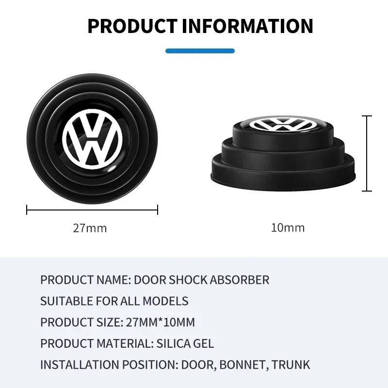Для VW Volkswagen Jetta MK5 Golf 1/2/4 шт. Автомобильные силиконовые противоударные накладки на двери для Volkswagen VW Touran Beetle Golf Passat Jett
