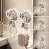Strong Suction Cup Basin Hook Convenient Bathroom Storage Heavy-duty Multi-purpose Adhesive Hook Home Supplies
