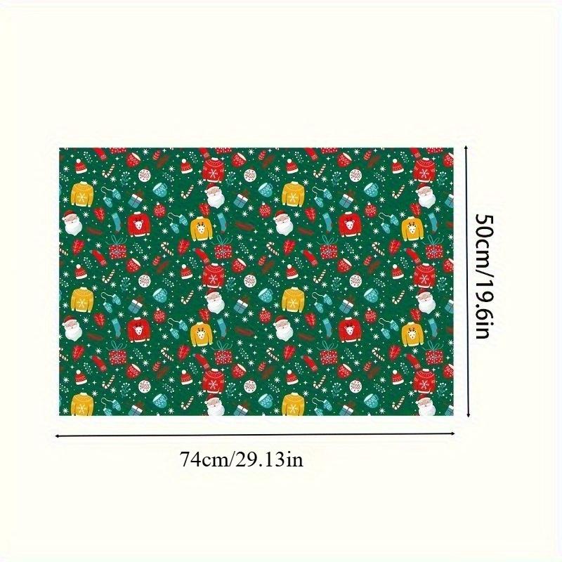 10pcs Christmas Gift Wrapping Paper Multi-purpose Portability Gift Packaging Paper Party Wedding Gift Wrapping Decoration Papers