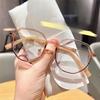 Ultra-light Brown Glasses Frame Female Korean Version of The Advanced Sense Frame Anti-blue Flat Mirror Male Myopia Glasses