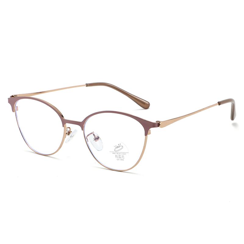 New Fashionable Gold-Rimmed Anti-Blue Light Presbyopia Glasses Premium Cat-Eye Reading Glasses With Plus Diopters 0 To +4.0