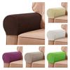 SSH 2Pcs Sofa Arm Protector Anti-Slip High Elastic Polyester Soft To Touch Armrest Slipcover Household Supplies
