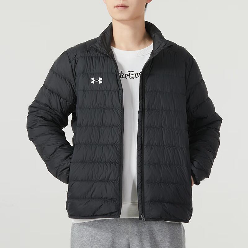 Under Armour Stand Collar Windproof Warm Down Jacket Unisex Black 23600804-001