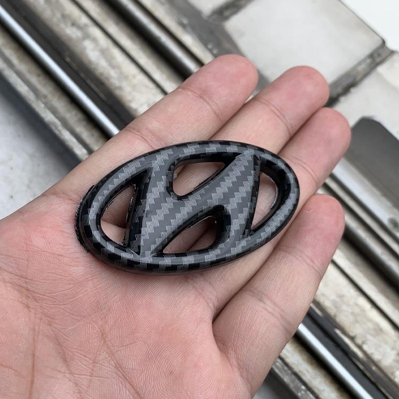 ABS Car Steering Wheel Emblem Sticker Accessories For Hyundai Genesis N-LINE I10 I20 I30 I40 IX20 IX35 Kona Getz Veloster Tucson XX2