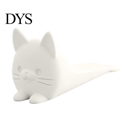 Портативный дверной стопор-клин, 3D-печать, милый кот, нескользящий мультяшный держатель, Декоративный стопор для деревянных полов, Защита дома, Стопор без сверления