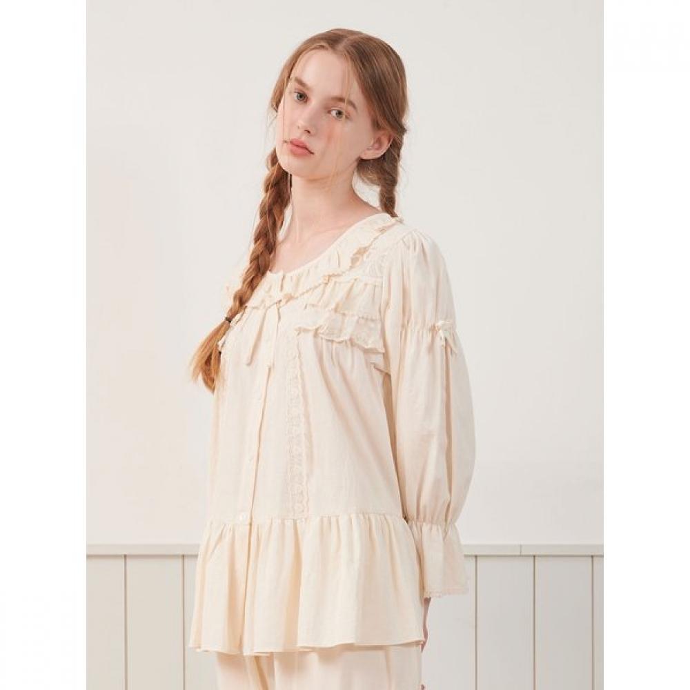 Lunaluz Women S Cotton Long Sleeve Two Piece pajamaS Fomini