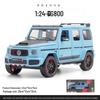 1:Литой металлический модель автомобиля Brabus G800 в масштабе 1:24 со звуком, светом и механизмом оттяжки