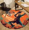 SLAM DUNK Pattern Round Rug, Indoor/Outdoor Mat, for Picnic, Gameroom, Bedroom, Office, Living Room, Home Decor Carpet, Birthday Gift
