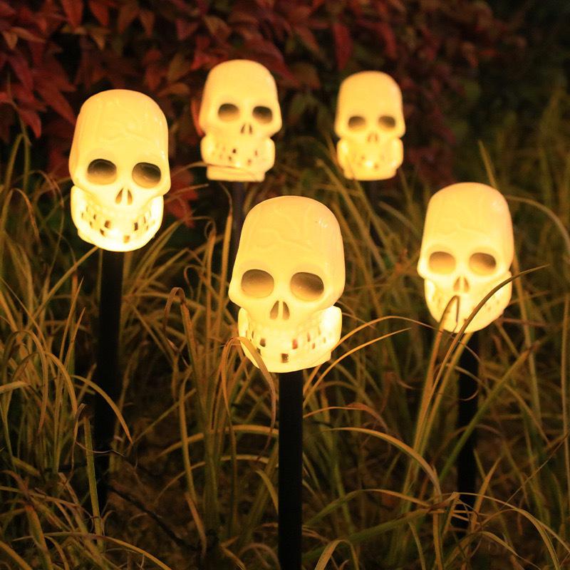 Solar LED Halloween Pumpkin Lantern for Outdoor Garden - Waterproof Decoration