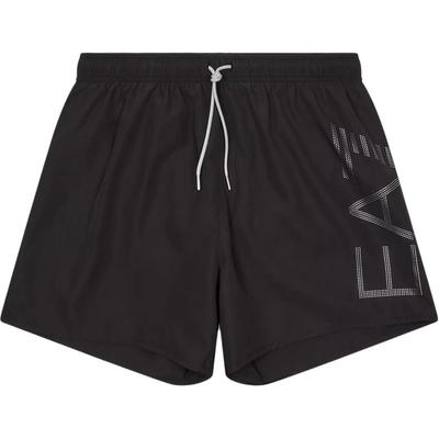 Emporio Armani EA7 Весна/Лето 2025 Кружевной Принт Буквами Пляжные Шорты Мужские шорты Черный 7M000550-AF14497-MC026