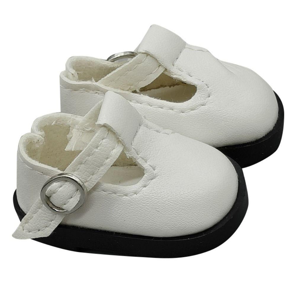 Flat Bottomed Toy Shoes Leather Leather Shoes Mini Doll Shoes 1/6 Point Doll