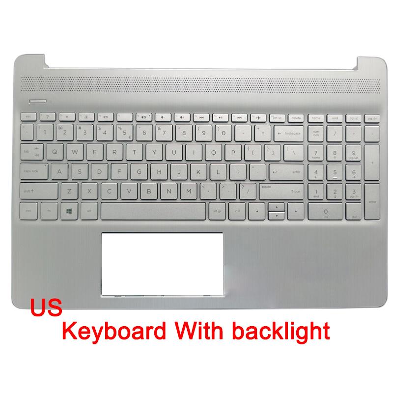 For HP 15-DY 15-EF 15S-FQ 15S-FR 15S-EQ TPN-Q222 Q230 Palm Rest shell Keyboard upper cover case L63578-001 L63579-001