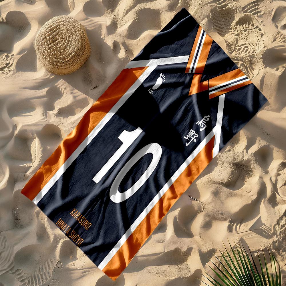 Haikyuu!! Celebration Durable Beach Towel Portable for Outdoor Daily Use Outdoor Accessory Best for Christmas