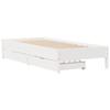 VidaXL Cadre de lit Blanc 90x190 cm Bois de pin massif, meuble de chambre à coucher, sommier, lit en bois, lit, lit simple, 3301732
