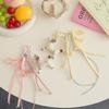 Polyester Braided Rope Bag Pendant Fabric Animal Couple Keyring  Girls Couple Girlfriends