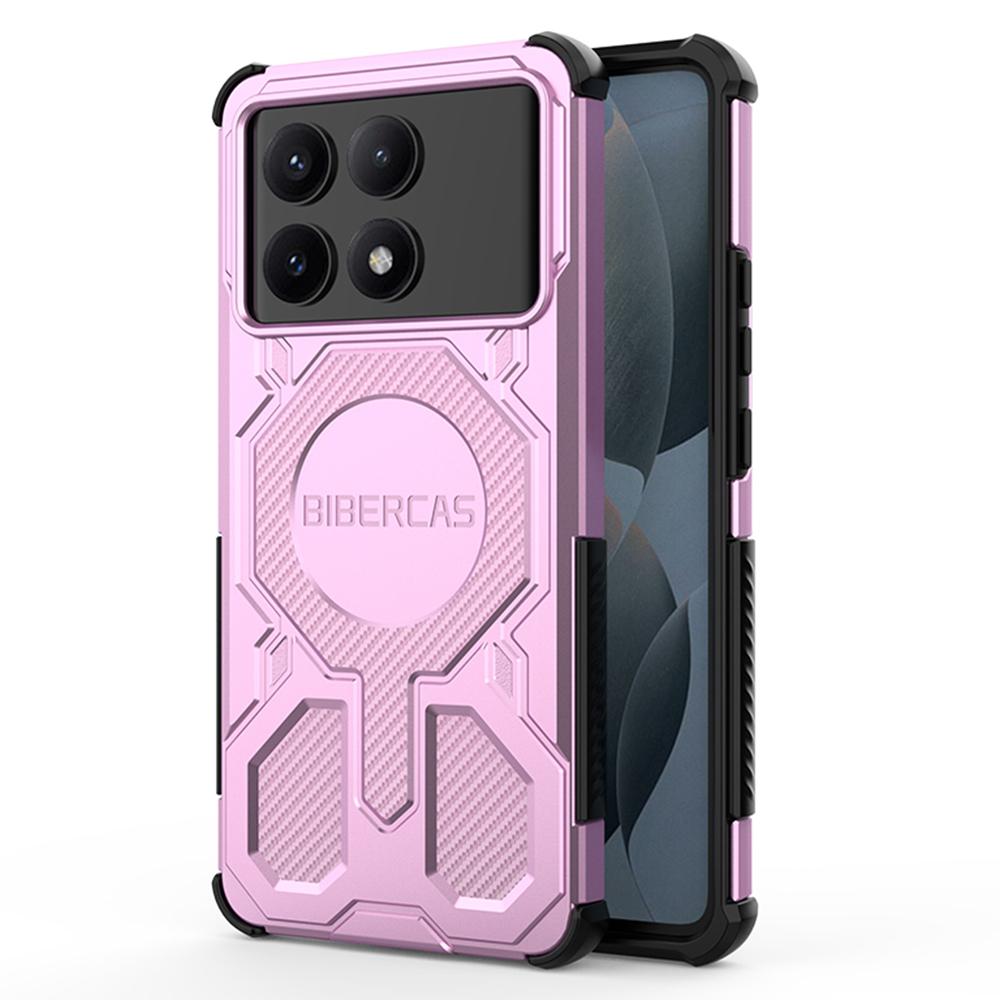 BIBERCAS J-16 Series For Xiaomi Redmi K70E 5G/Poco X6 Pro 5G Case Compatible with MagSafe Anti Drop TPU+PC Phone Cover