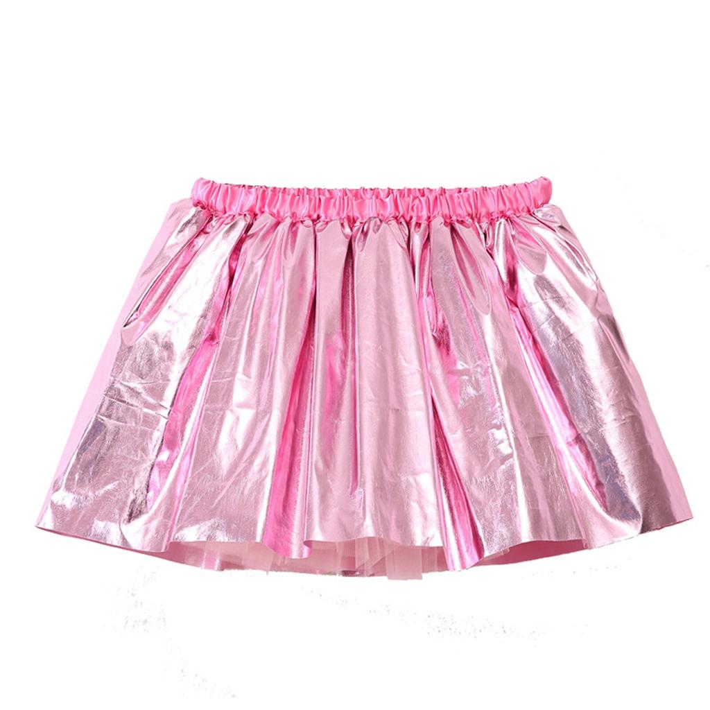 Летняя детская и женская юбка со звездами и блестками на половину тела