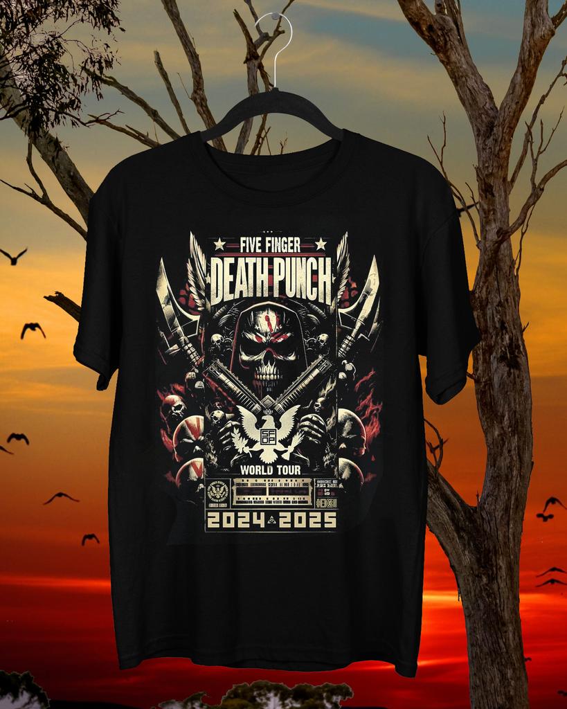 NEW Five Finger Death Punch Tour 2025 Collection All Size S to 5XL T-shirt BM880