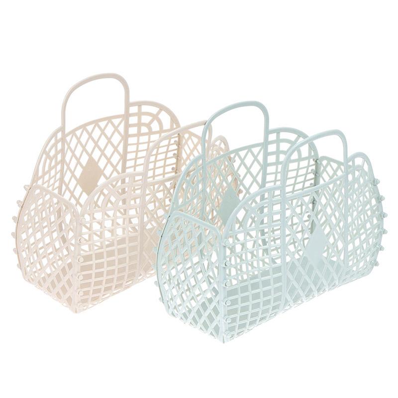 Маленькая пластиковая корзина для хранения, 1 шт., корзина для ванны, корзина для белья, складной органайзер для шампуня, студенческое общежитие