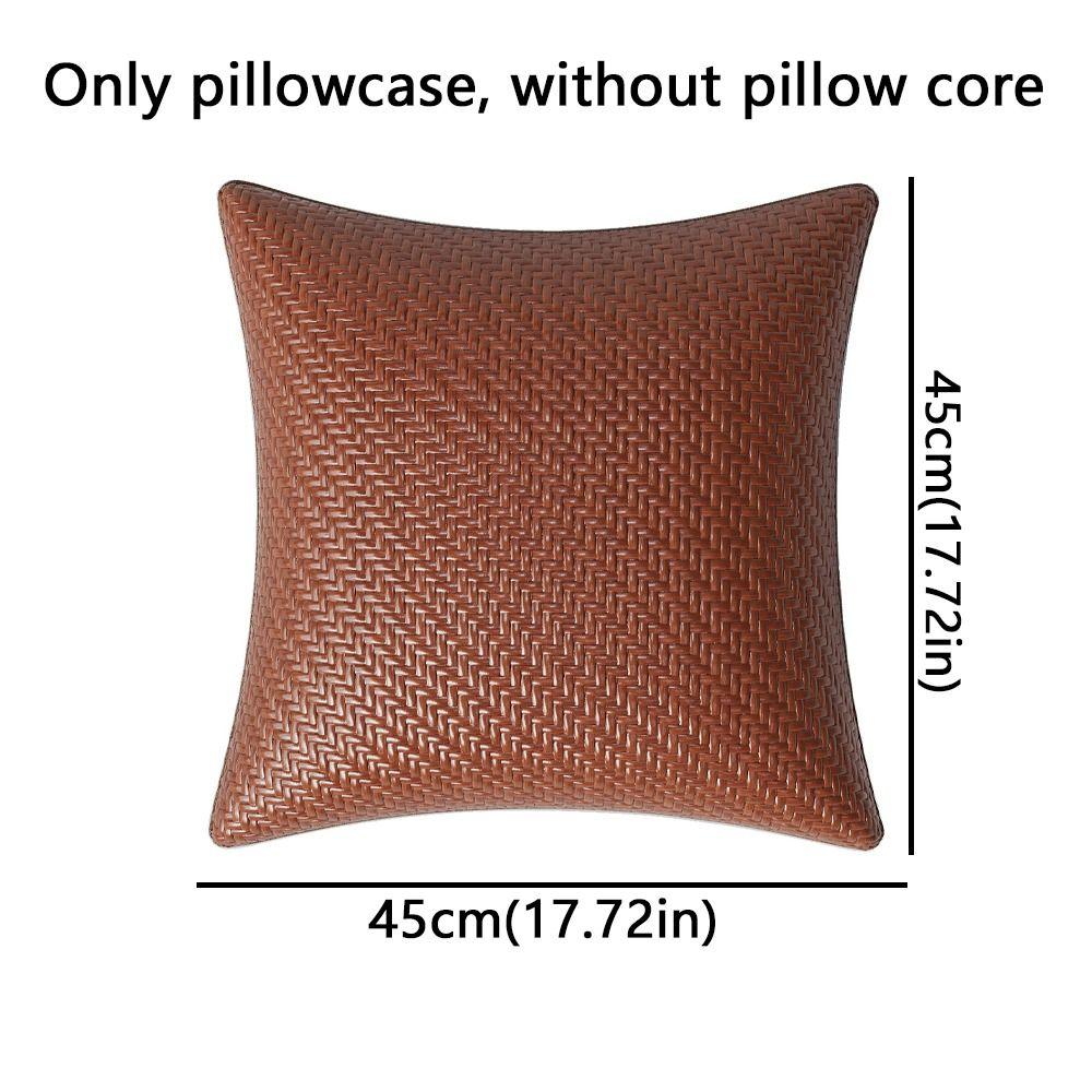Detachable Ice Mat Pillow Covers Solid Color Lumbar Cushion Cover Decorative Pillowcase Home Decor