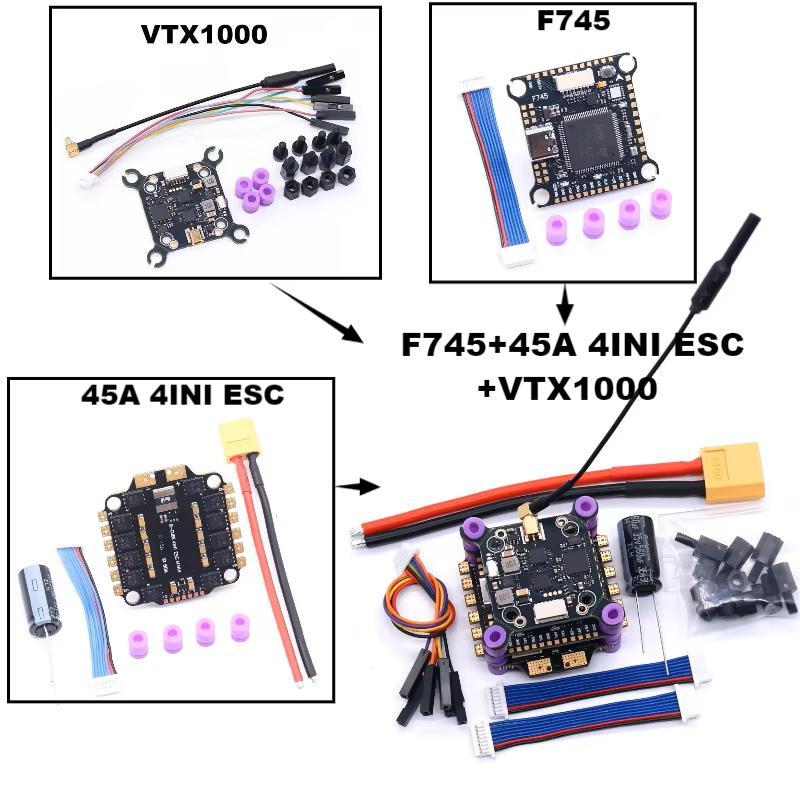 F722 F7/F745 V2 H743 Flight Control 45A/60A 4INI ESC VTX1000 Video 1080P Camera INAV Betaflight Flight Controller RC Drone FPV