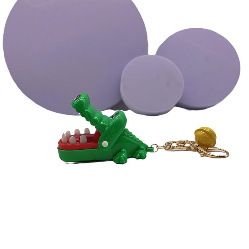 Забавный милый мультяшный рот зуб аллигатора рука брелок детская игрушка кусающий крокодил игровой брелок для женщин мужчин подарочный пакет кулон
